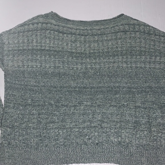 Anthropologie Sparrow Green Cotton/Wool Blend Sweater - Picture 5 of 8